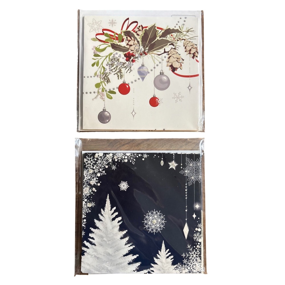 2 Treasures Christmas Pop-Up Greeting Cards Festive Holiday Card Set Reindeer‎
